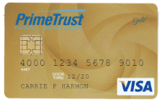 PrimeTrust Gold Visa ® Credit Card
