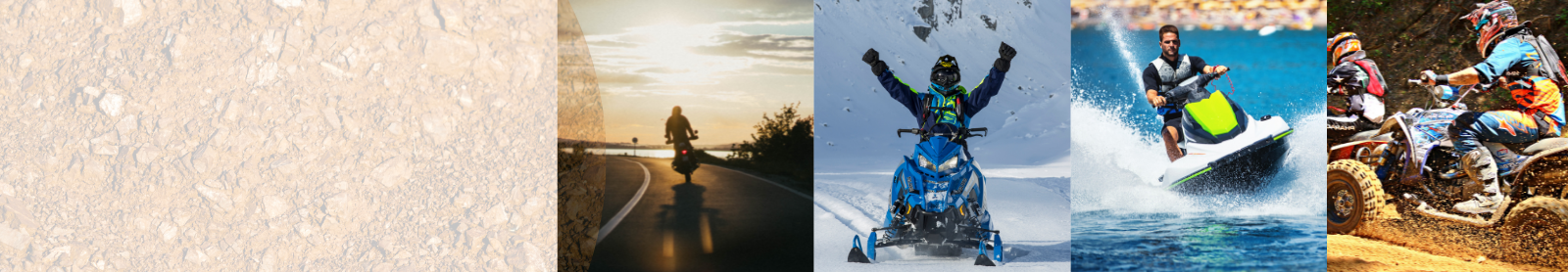 PowerSports images. Jet-sking, biking, snowmobiling