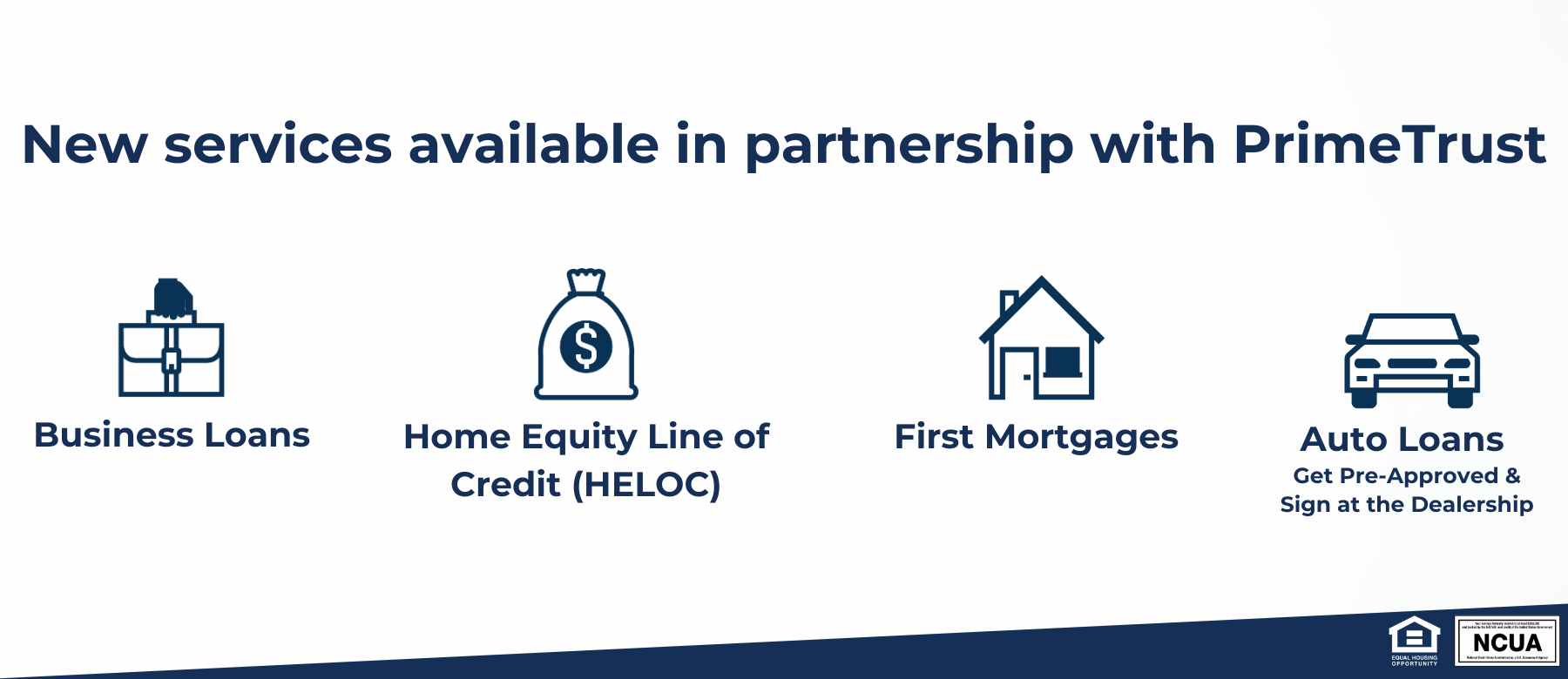 delmet, primetrust, first mortgage, heloc, partnership, credit union