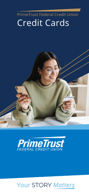 primetrust, visa, credit card, brochure