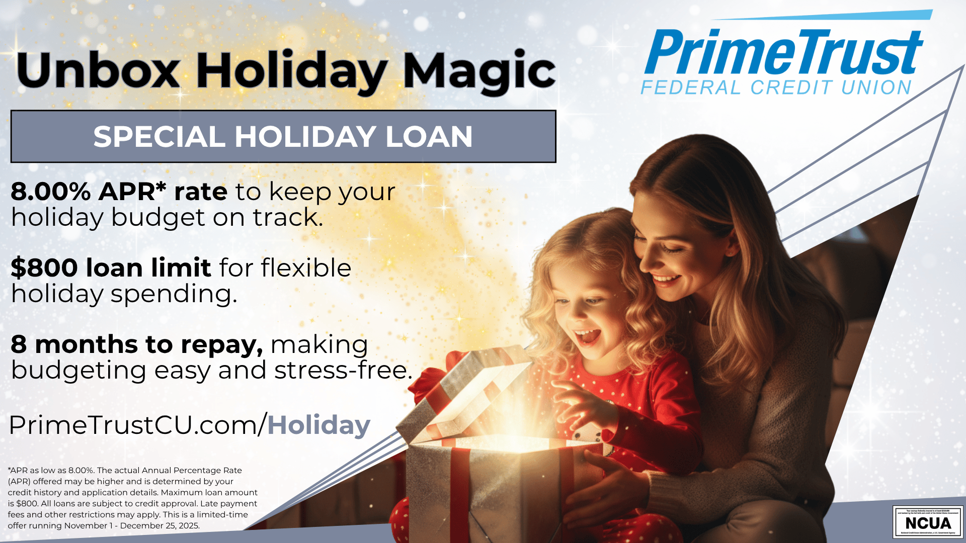 holiday loan, financial, primetrust